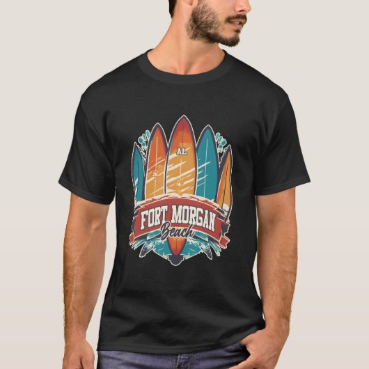 Five Surfboards Fort Morgan Beach Al Tシャツ (正面)