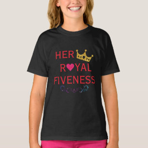 Fivenessの彼女の王室のなワイシャツ Tシャツ