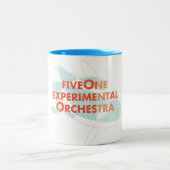 FiveOneの実験オーケストラのコーヒー・マグ ツートーンマグカップ (中央)