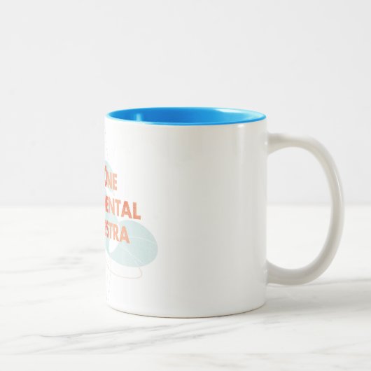 FiveOneの実験オーケストラのコーヒー・マグ ツートーンマグカップ (右)
