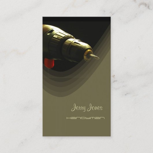 Fix氏/修理工向けの電動ドリル 名刺 (正面)