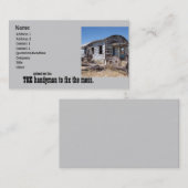 Fix It専門の便利屋の氏 名刺 (正面/裏面)