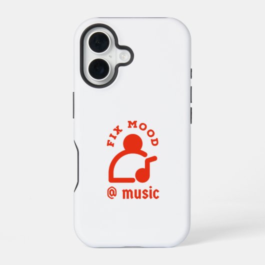 Fix Mood @By Music Phone Case iPhone 16ケース (裏面)