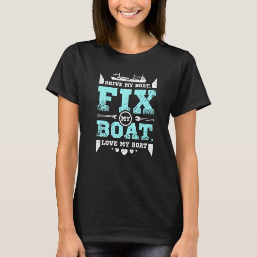 Fix my boat love my boat Premium Tシャツ (正面)