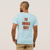 FixAmericaFirst! Tシャツ (裏面フル)