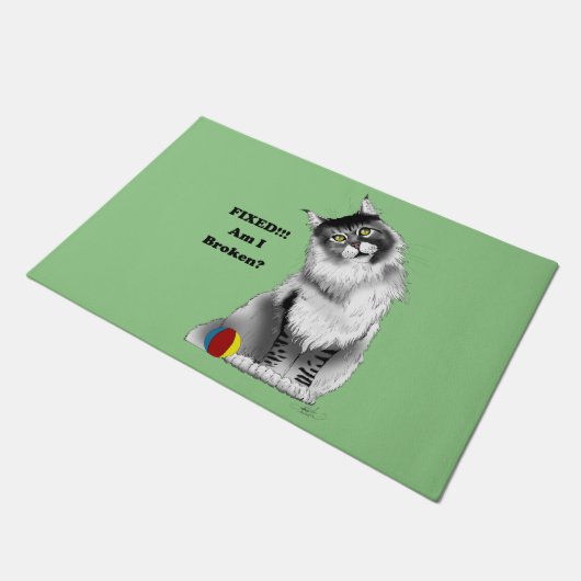 Fixed Kitty ドアマット (アングル)