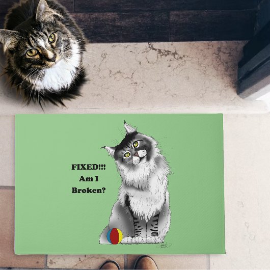 Fixed Kitty ドアマット