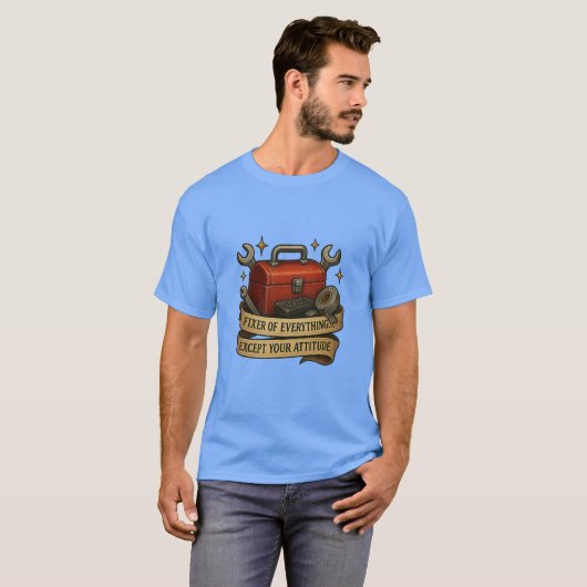 Fixer of Everything Tattoo Toolboxティー Tシャツ (正面フル)