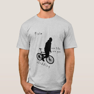 Fixie - 1つのバイク1のギアのスキッド tシャツ