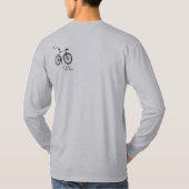 Fixie - 1つのバイク1のギア(シンプル) tシャツ (裏面)