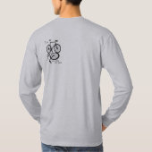 Fixie - 1つのバイク1のギア tシャツ (裏面)