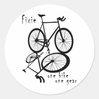 Fixie - 1台の自転車1ギア ラウンドシール