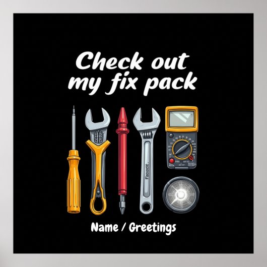 Fixpackのプレミアムキットのカスタム ポスター (正面)