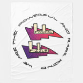 Fizzle Forceロゴ フリースブランケット (正面)