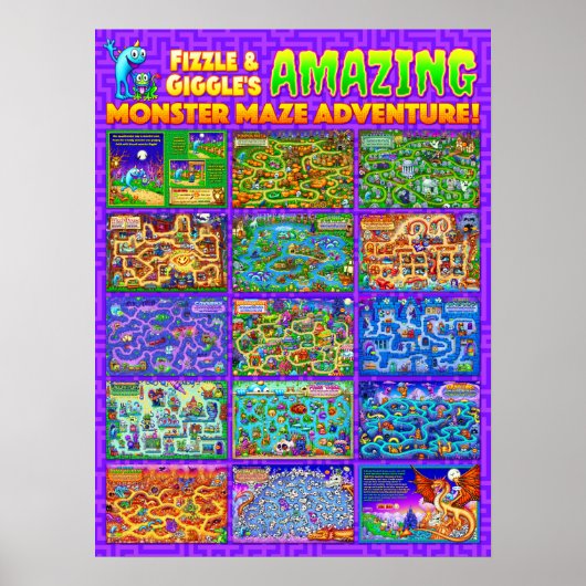 Fizzle & Giggle's Amazing Monster Mazeポスター ポスター (正面)