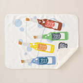 Fizzy Lifting Drinkグラフィック シェルパブランケット (正面(横))