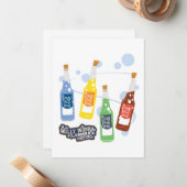 Fizzy Lifting Drink Graphic ノートカード (正面/裏面インサイチュ)