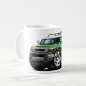 Fjの巡洋艦の緑車 コーヒーマグカップ (正面左)