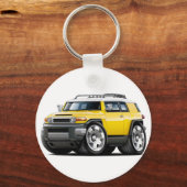 Fjクルーザーイエローカー キーホルダー (正面)