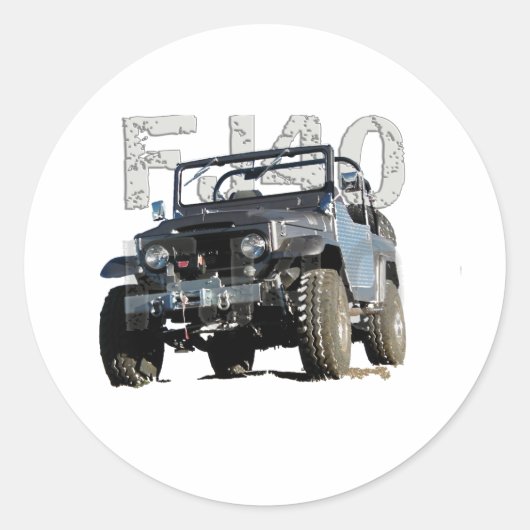 FJ40ランドクルーザーアパレル ラウンドシール (正面)