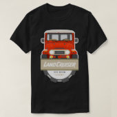 FJ40赤バッジ Tシャツ (デザイン正面)