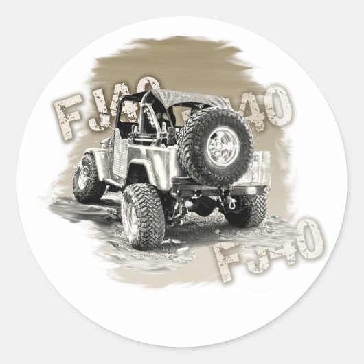 FJ40 ラウンドシール (正面)