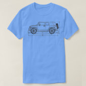 FJ Cruiser car dimensions Tシャツ (デザイン正面)
