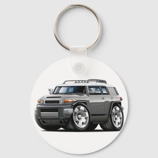 Fj Cruiser Grey Car キーホルダー (正面)