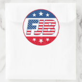 FJBおもしろいアンチジョーバイデン氏トランプ2024選挙 ラウンドシール (バッグ)