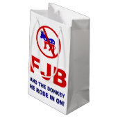 FJBと彼が乗ったロバ！ スモールペーパーバッグ (裏面アングル)