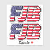 FJB Fバイデン氏おもしろいアンチバイデン氏プロトランプ2024 シール (シート)