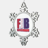 FJB - Let Go Brandon スノーフレークピューターオーナメント (右)