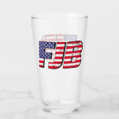 FJB Let's Go Brandonアンチジョーおもしろいバイデン氏ビール タンブラーグラス (裏面)