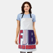 FJB Lets Go Brandon エプロン (着用した状態)