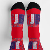 FJB Lets Go Brandon ソックス (上部)