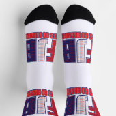 FJB Lets Go Brandon ソックス (上部)