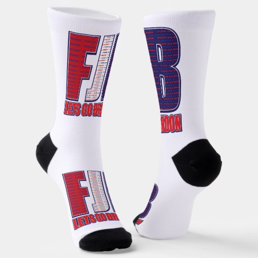 FJB Lets Go Brandon ソックス (傾斜あり)