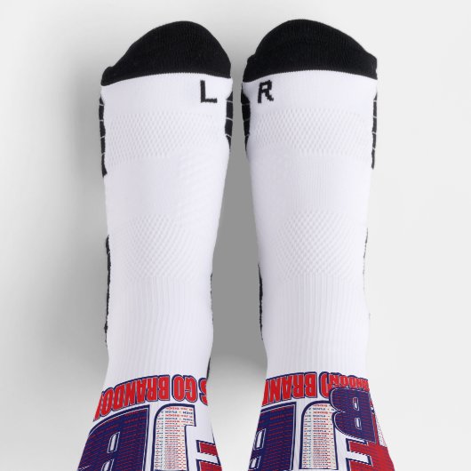 FJB Lets Go Brandon ソックス (上部)