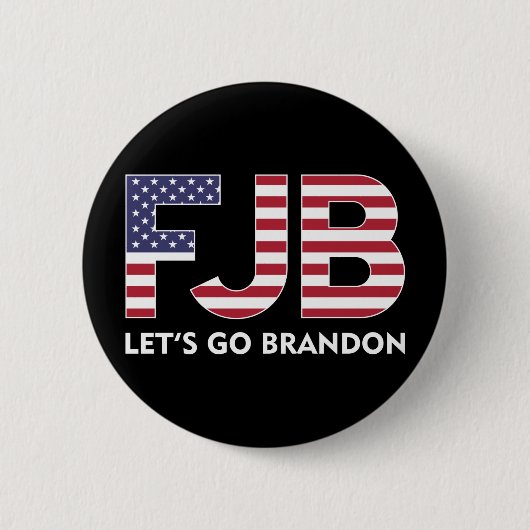 FJB Let's Go Brandon 缶バッジ (正面)