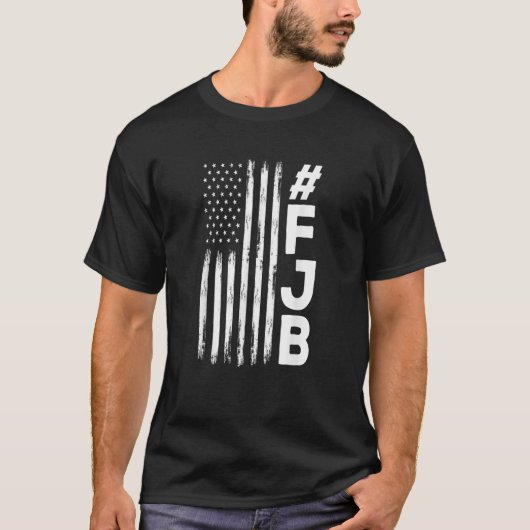 FJB Pro America US 動揺して Flag Fバイデン氏FJB TSh Tシャツ (正面)