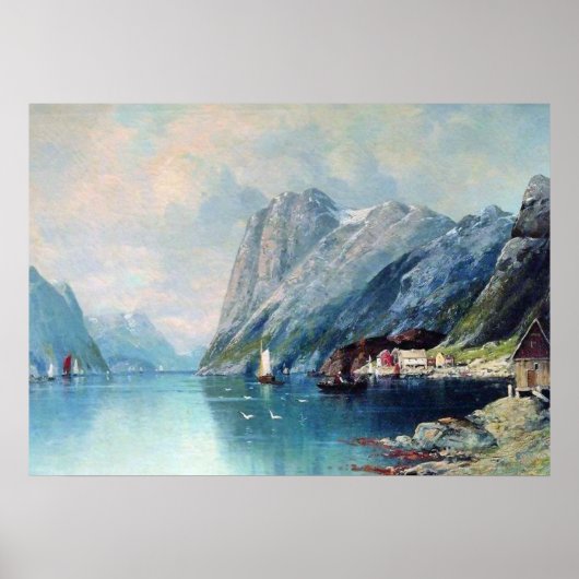 Fjord in Norway 絵画's by Lev Lagorio ポスター (正面)