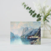 Fjord in Norway 絵画's by Lev Lagorio ポストカード (スタンド正面)