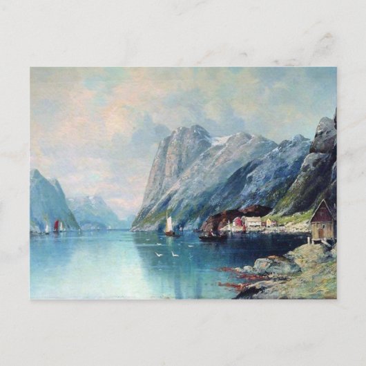 Fjord in Norway 絵画's by Lev Lagorio ポストカード (正面)