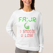 FJR Uスヌーズを失う Tシャツ (正面)