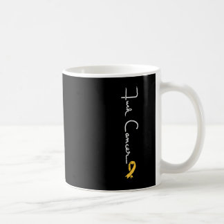 Fk小児癌リボン認識度サポート男性W コーヒーマグカップ
