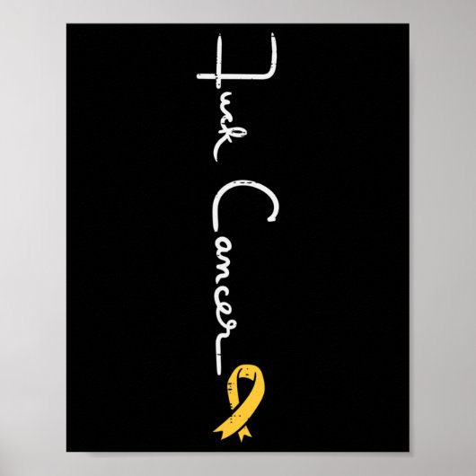 Fk小児癌リボン認識度サポート男性W ポスター (正面)