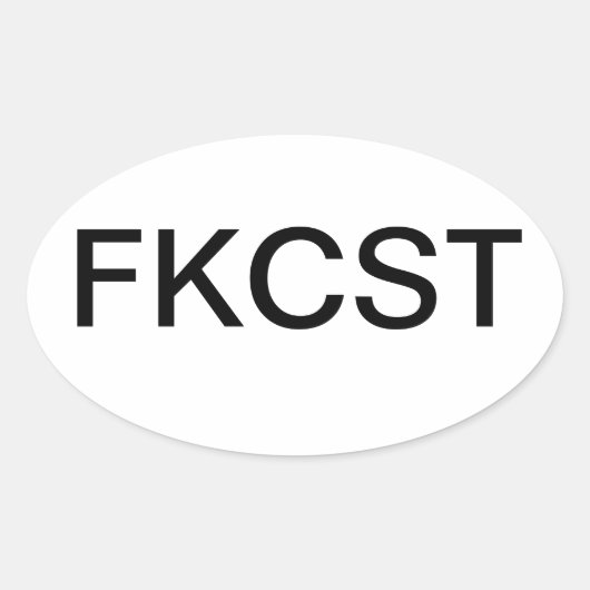 FKCST 楕円形シール (正面)