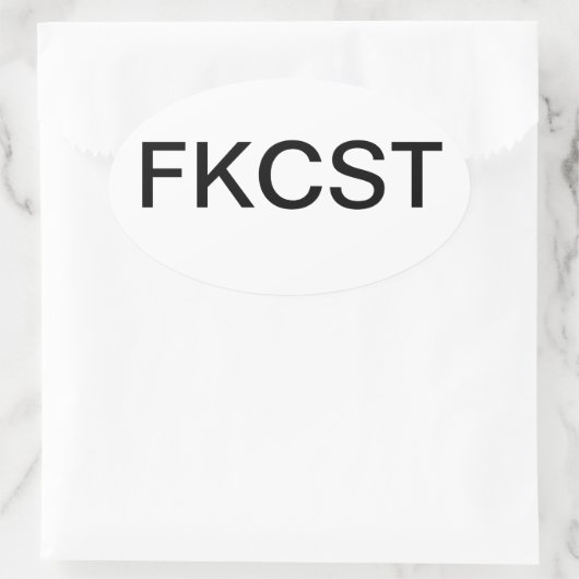 FKCST 楕円形シール (バッグ)