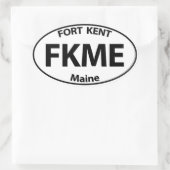 FKME Bumpah Stickah 楕円形シール (バッグ)