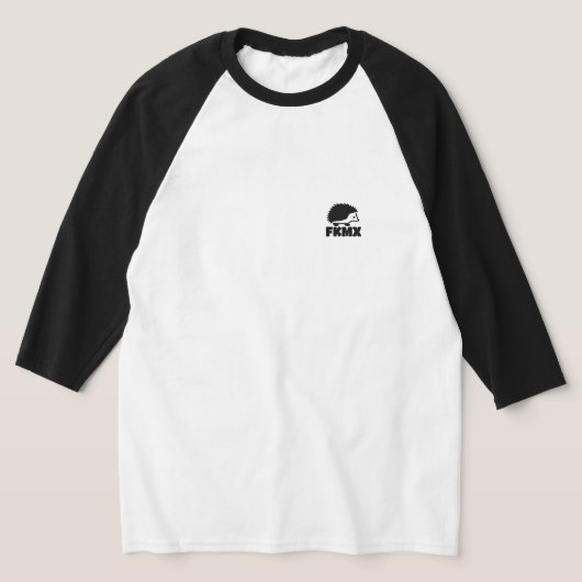 FKMX ハリネズミ ラグランTシャツ Tシャツ (レイダウン)